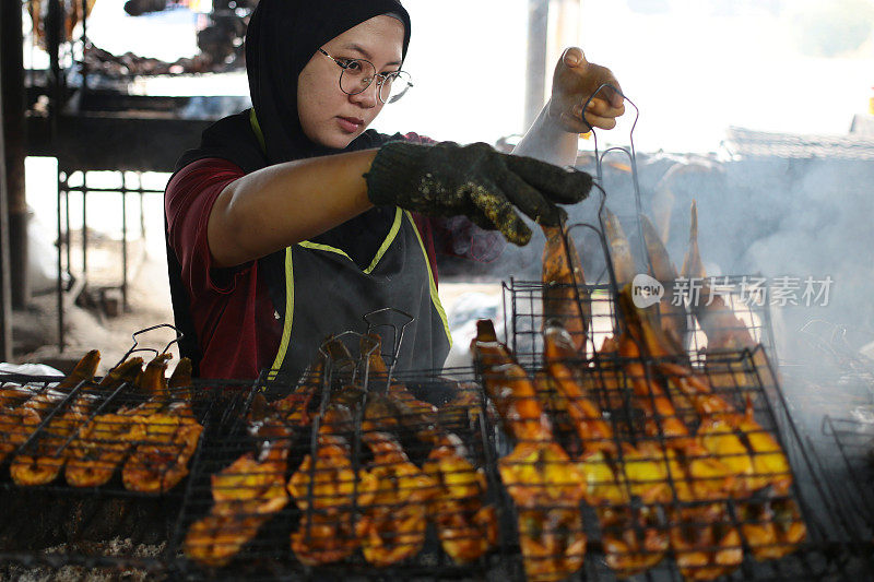 马来西亚美食:熏鱼(Ikan Salai)